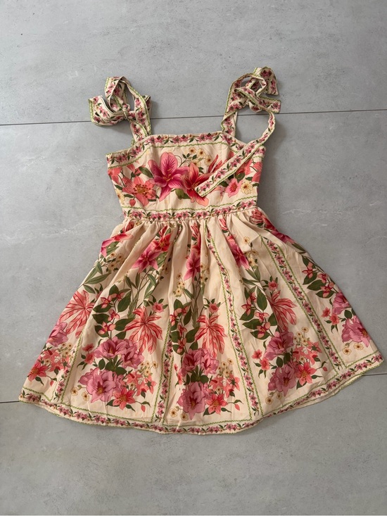 Dresses & Skirts - Tropical Floral Tie-Shoulder Midi Dress Size S
